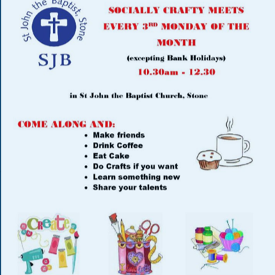 Craft Meet and Social - St John the Baptist Stone - Club - Bucks Craft Directory